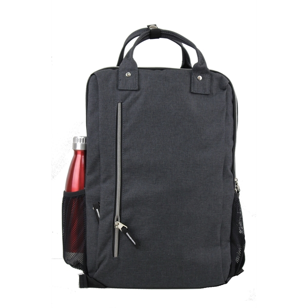 17" x 11.5" x 5" laptop backpack with zipper closure, easy... from ASI 37980 Bagworld
