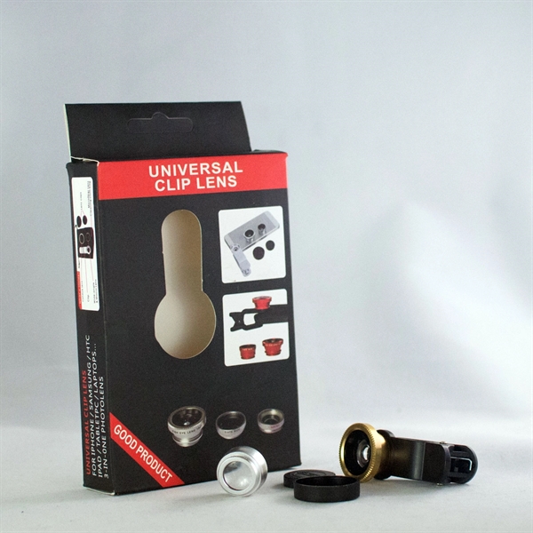 3 in 1 Clip-on fish-eye lens for all smartphones.... from ASI 31978 Admanline / Admanline