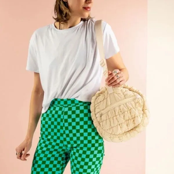 Holdall Bag - Cloud Quilted Nylon - 18.5" x 9.5" x... from ASI 74710 Numo