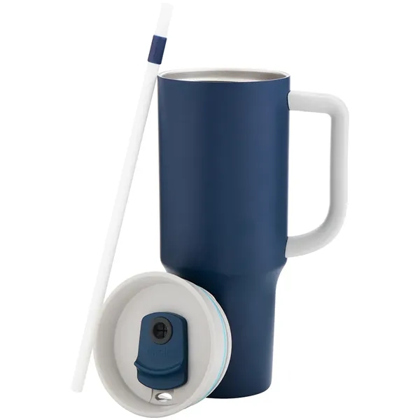 40 oz double wall 18/8 stainless steel thermal bottle with copper... from ASI 51197 ETS Express, LLC