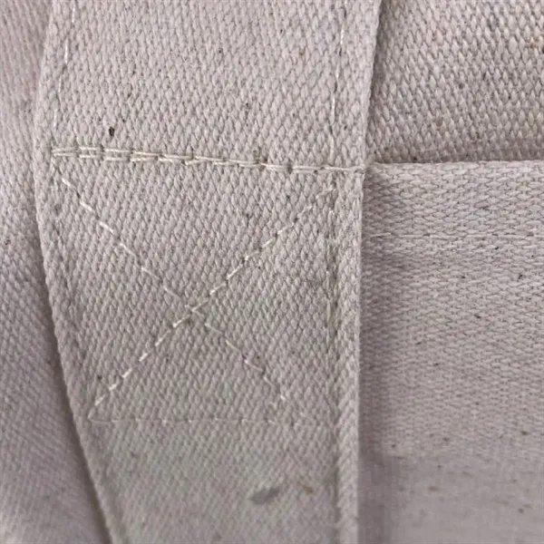 Classic round duffle style with outer pocket,100% 11oz cotton canvas,Box stitch... from ASI 72657 Active Life Promo / Active Life