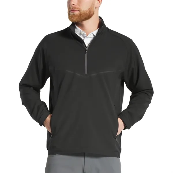 Men's Half-Zip Windshirt. Windproof Fabric, Water Repellent, 4-Way Stretch, Lower Side... from ASI 38120 Ball Pro / Diversified Quality Kitchenware / Branded Apparel Designs