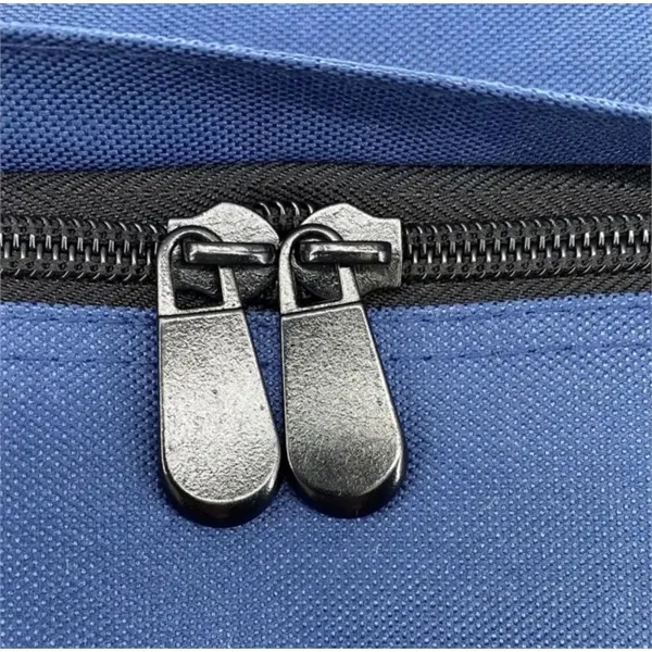 Contrasting black bottom,Black detachable/adjustable strap,Top and side grip handles,Front zipper pocket... from ASI 72657 Active Life Promo / Active Life