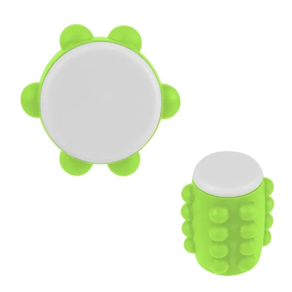 Push-pop, spinning fidget toy made of silicone and recycled ABS.... from ASI 61125 Hit Promotional Products / Hit®