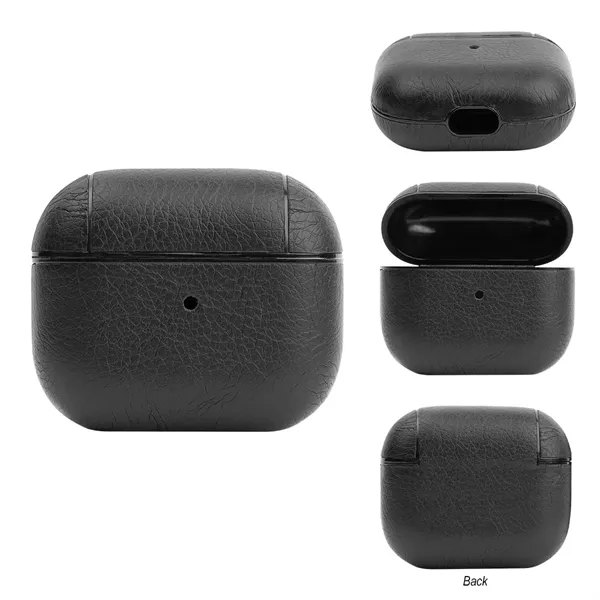 Leatherette case for wireless charging of earbuds.... from ASI 61125 Hit Promotional Products / Hit®