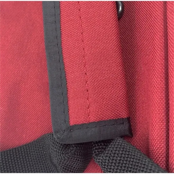 Contrasting black bottom,Black detachable/adjustable strap,Top and side grip handles,Front zipper pocket... from ASI 72657 Active Life Promo / Active Life