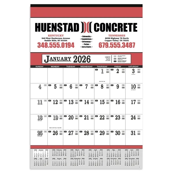 Contractor's 13-Sheet Calendar... from ASI 40480 Koozie Group