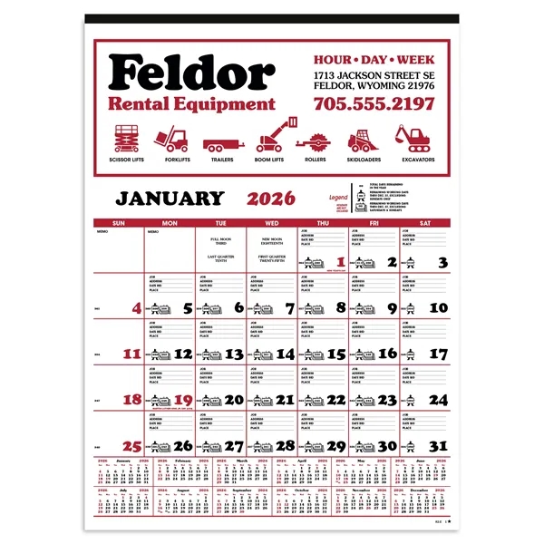 Contractor's 12-Sheet Calendar... from ASI 40480 Koozie Group