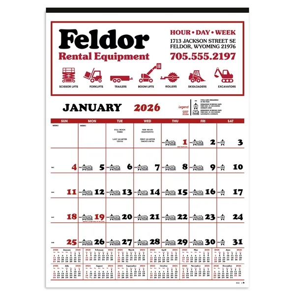 Contractor's 12-Sheet Calendar... from ASI 40480 Koozie Group