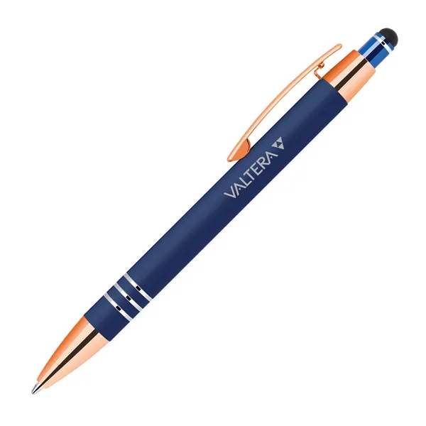 Click action stylus ballpoint pen in rose gold accents.... from ASI 68190 Lungsal / Lungsal