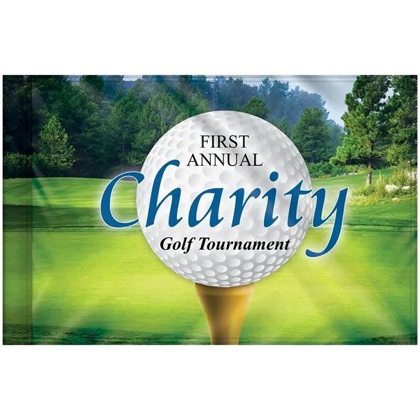 Outdoor 14" x 20" standard size knit polyester golf flag with... from ASI 80228 Quinn