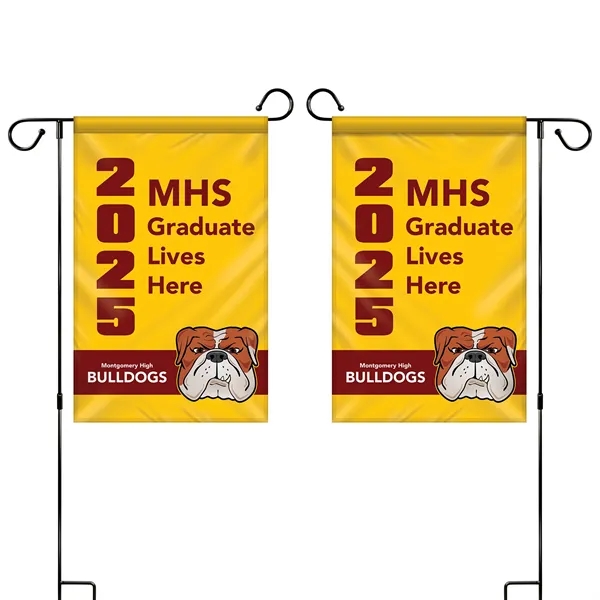 12" x 18" Custom Double Sided Garden Banner... from ASI 80228 Quinn