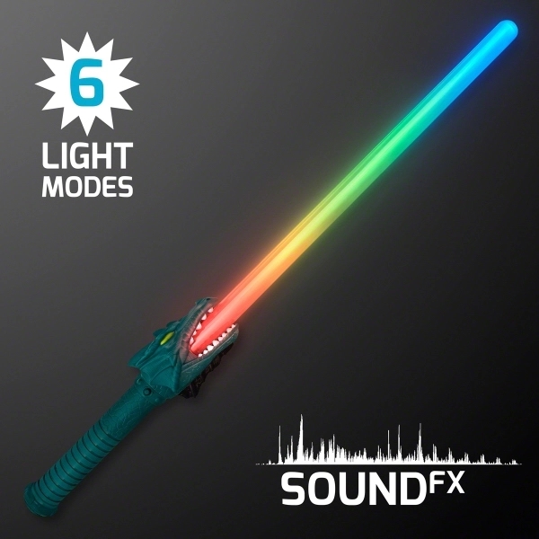 Blank or imprinted. LED Dragon Saber Swords with Sound Effects.... from ASI 34194 ALightPromos / Alight Promotional Products