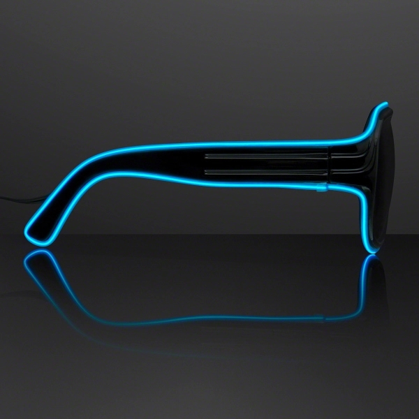 Blank or imprinted. Assorted "Neon Nights" Aviator EL Shades... from ASI 34194 ALightPromos / Alight Promotional Products