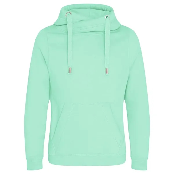 Just Hoods Cross Neck Hooded Sweatshirt... from ASI 84358 S&S Activewear