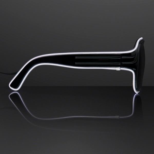 Blank or imprinted. Assorted "Neon Nights" Aviator EL Shades... from ASI 34194 ALightPromos / Alight Promotional Products