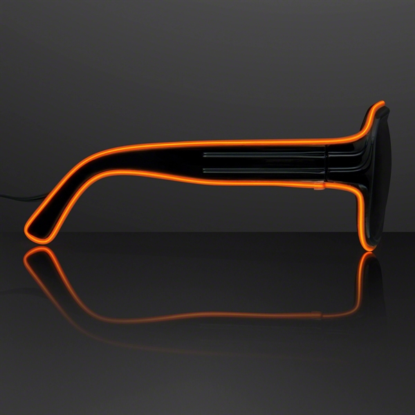 Blank or imprinted. Awesome "Neon Nights" Aviator EL Shades... from ASI 34194 ALightPromos / Alight Promotional Products