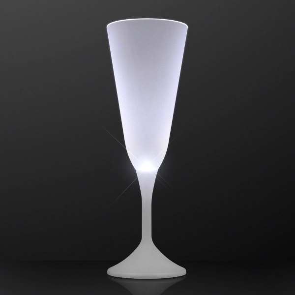 Blank or imprinted. Still White Light Champagne Glass.... from ASI 34194 ALightPromos / Alight Promotional Products