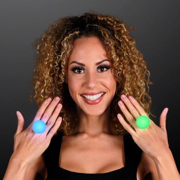 Blank or imprinted. LED Deco Ball Ring with Lights.... from ASI 34194 ALightPromos / Alight Promotional Products