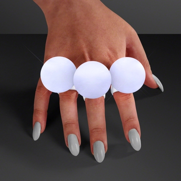 Blank or imprinted. LED Deco Ball Ring with Lights.... from ASI 34194 ALightPromos / Alight Promotional Products