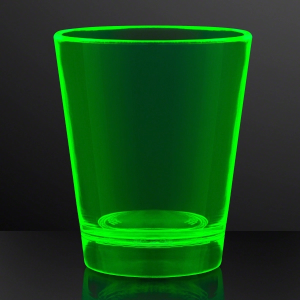 Blank or imprinted. 1.5 oz. UV Reactive Glow Shot Glasses... from ASI 34194 ALightPromos / Alight Promotional Products