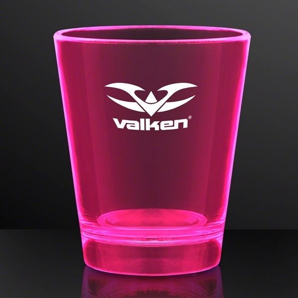 Blank or imprinted. 1.5 oz. UV Reactive Glow Shot Glasses... from ASI 34194 ALightPromos / Alight Promotional Products