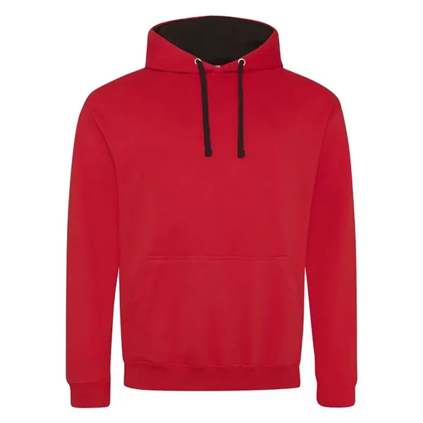 Just Hoods Midweight Varsity Contrast Hooded Sweatshirt... from ASI 84358 S&S Activewear