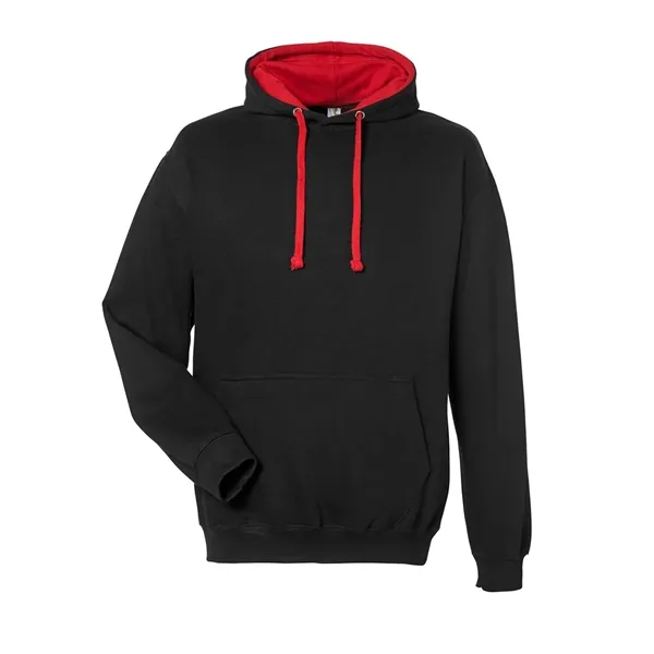 Just Hoods Midweight Varsity Contrast Hooded Sweatshirt... from ASI 84358 S&S Activewear