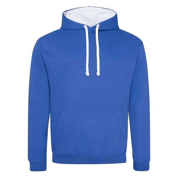 Just Hoods Midweight Varsity Contrast Hooded Sweatshirt... from ASI 84358 S&S Activewear