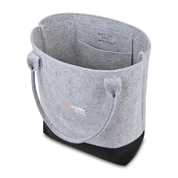 Felt color-block tote bag made from 100% recycled PET bottles.... from ASI 56070 Gemline / Gemline®