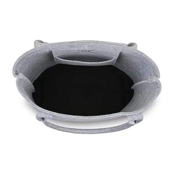 Felt color-block tote bag made from 100% recycled PET bottles.... from ASI 56070 Gemline / Gemline®