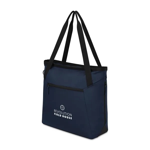 19"L x 16"H x 6.5"W tote bag with zippered top, side... from ASI 56070 Gemline / Gemline®