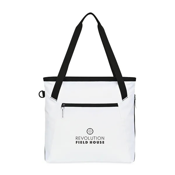 19"L x 16"H x 6.5"W tote bag with zippered top, side... from ASI 56070 Gemline / Gemline®