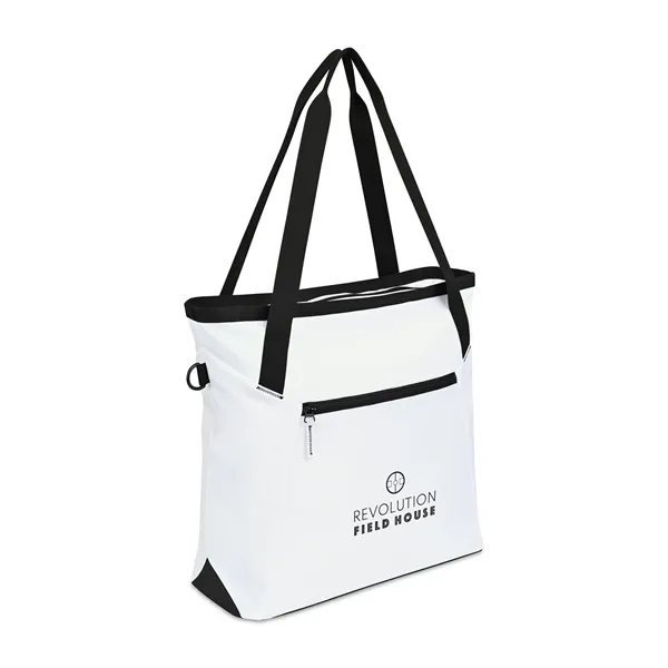 19"L x 16"H x 6.5"W tote bag with zippered top, side... from ASI 56070 Gemline / Gemline®