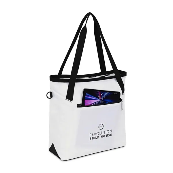 19"L x 16"H x 6.5"W tote bag with zippered top, side... from ASI 56070 Gemline / Gemline®