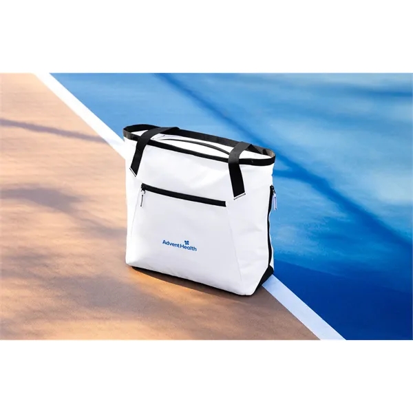 19"L x 16"H x 6.5"W tote bag with zippered top, side... from ASI 56070 Gemline / Gemline®