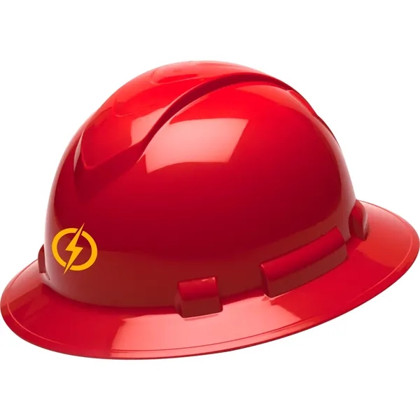 Hard hat made of ABS material with a full brim, 4-point... from ASI 54100 Fields Manufacturing Inc / TargetLine®
