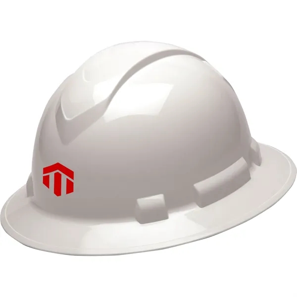 Hard hat made of ABS material with a full brim, 4-point... from ASI 54100 Fields Manufacturing Inc / TargetLine®