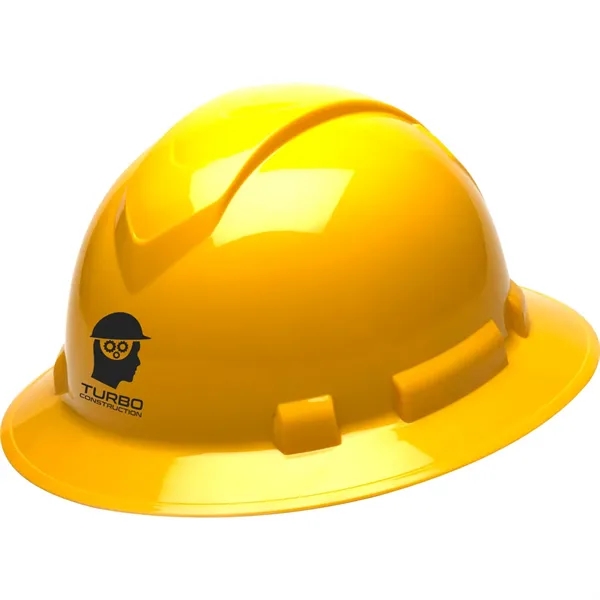 Hard hat made of ABS material with a full brim, 4-point... from ASI 54100 Fields Manufacturing Inc / TargetLine®