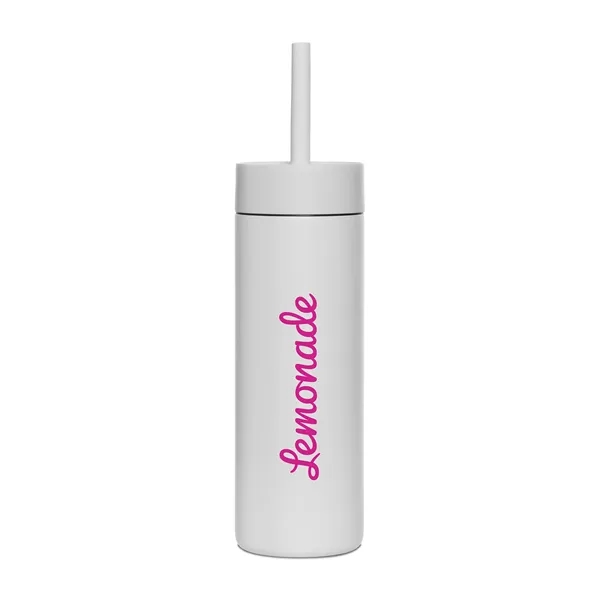 16 oz. bottle with twist-on threaded lid and flexible silicone straw.... from ASI 56070 Gemline / Gemline®