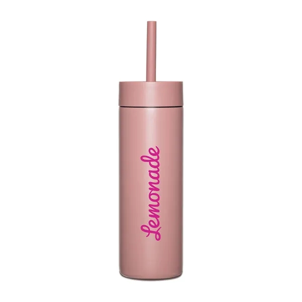 16 oz. bottle with twist-on threaded lid and flexible silicone straw.... from ASI 56070 Gemline / Gemline®