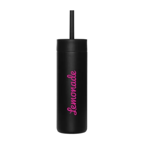 16 oz. bottle with twist-on threaded lid and flexible silicone straw.... from ASI 56070 Gemline / Gemline®
