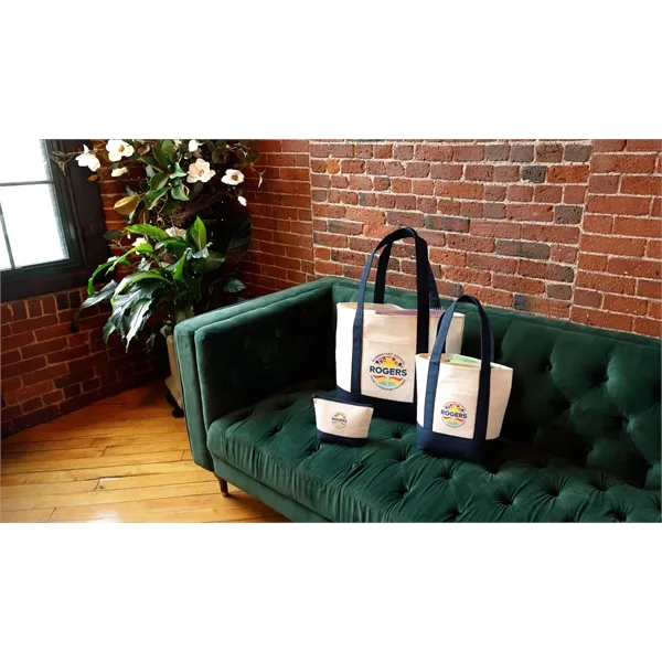 Canvas pouch with zipper closure and accent color base.... from ASI 56070 Gemline / Gemline®