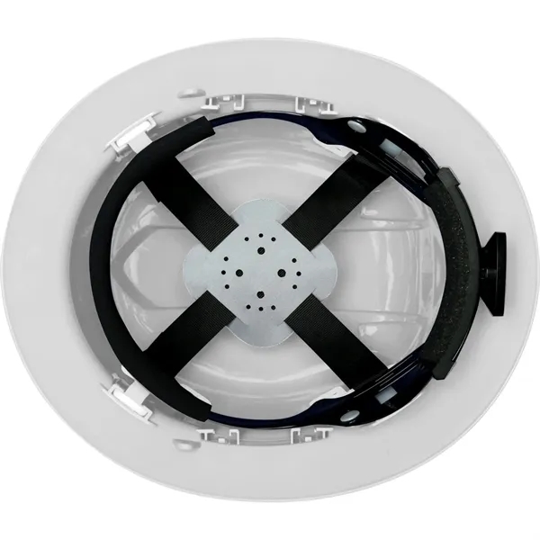 Hard hat made of ABS material with a full brim, 4-point... from ASI 54100 Fields Manufacturing Inc / TargetLine®