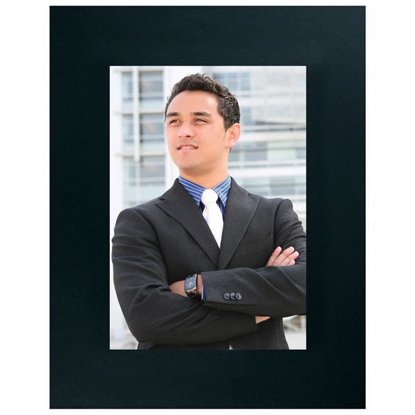 Leatherette wrapped photo frame, 4" x 6".... from ASI 93520 Ventura Inc