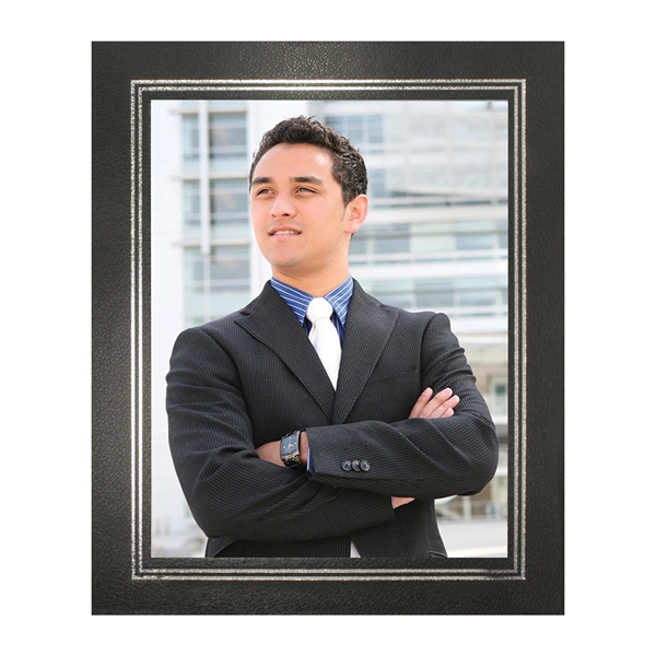 Leatherette wrapped photo frame, 8 1/2" x 11".... from ASI 93520 Ventura Inc