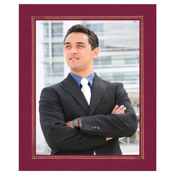 Leatherette wrapped photo frame, 8 1/2" x 11".... from ASI 93520 Ventura Inc