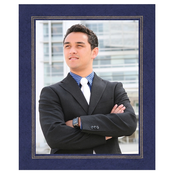 Leatherette wrapped photo frame, 8 1/2" x 11".... from ASI 93520 Ventura Inc