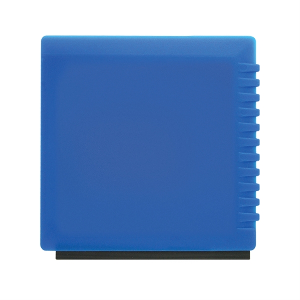 Square ice scrapper with rubber squeege, beveled edge, and serrated edge.... from ASI 93520 Ventura Inc