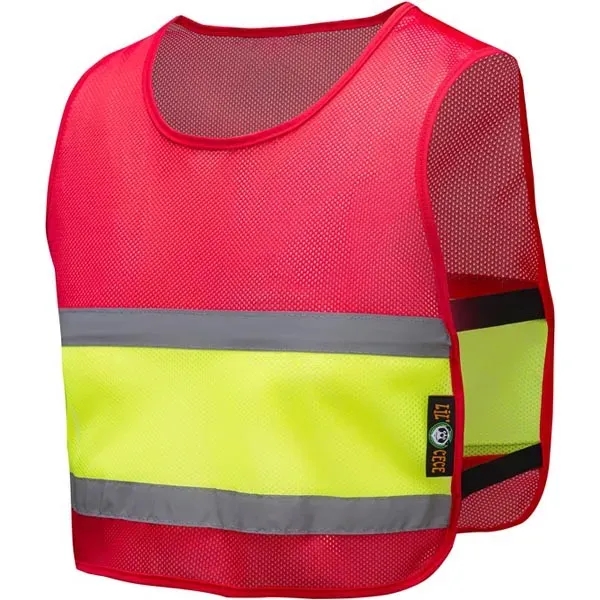 Kids safety vest w/1" silver reflective tape.... from ASI 58492 GSS Safety LLC